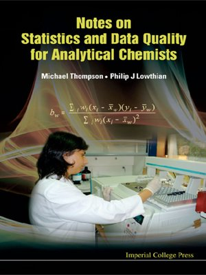 cover image of Notes On Statistics and Data Quality For Analytical Chemists